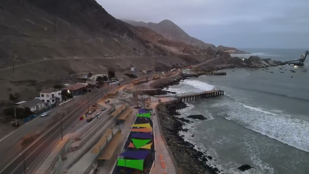 Chañaral Chile Drone 4k #djimavicair2 #4k60fps 