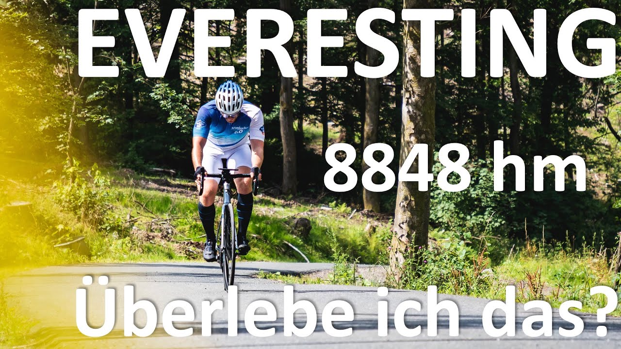 EVERESTING Challenge Versuch (8848 hm)  als Rennrad Anfänger