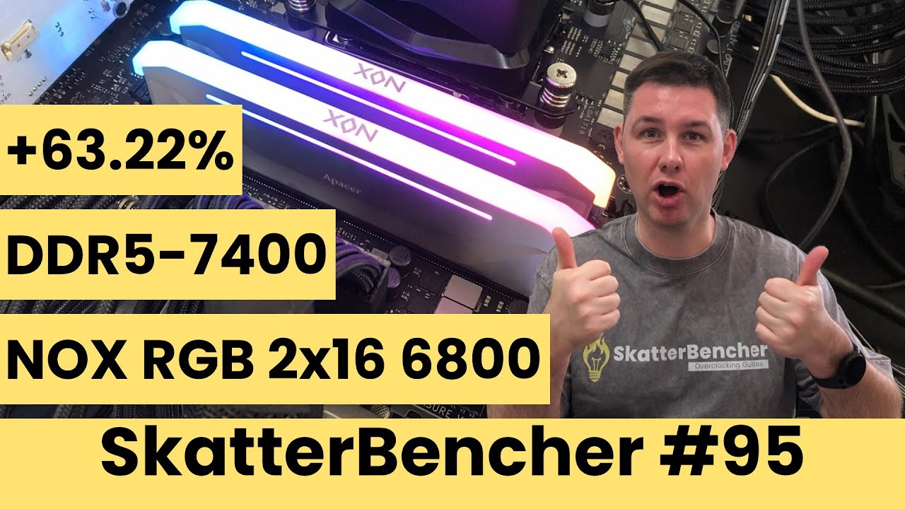 NOX RGB DDR5-6800 2x16 ГБ, настроенная для Ryzen 9 9900X | SkatterBencher #95 #UnboxWithApacer