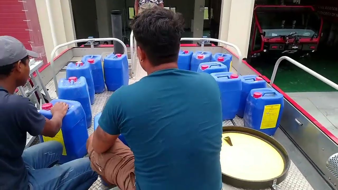 Foam Test | Fire Fighting Vehicle | Oshkosh Sticker 6*6 |Pokhara Regional International Airport