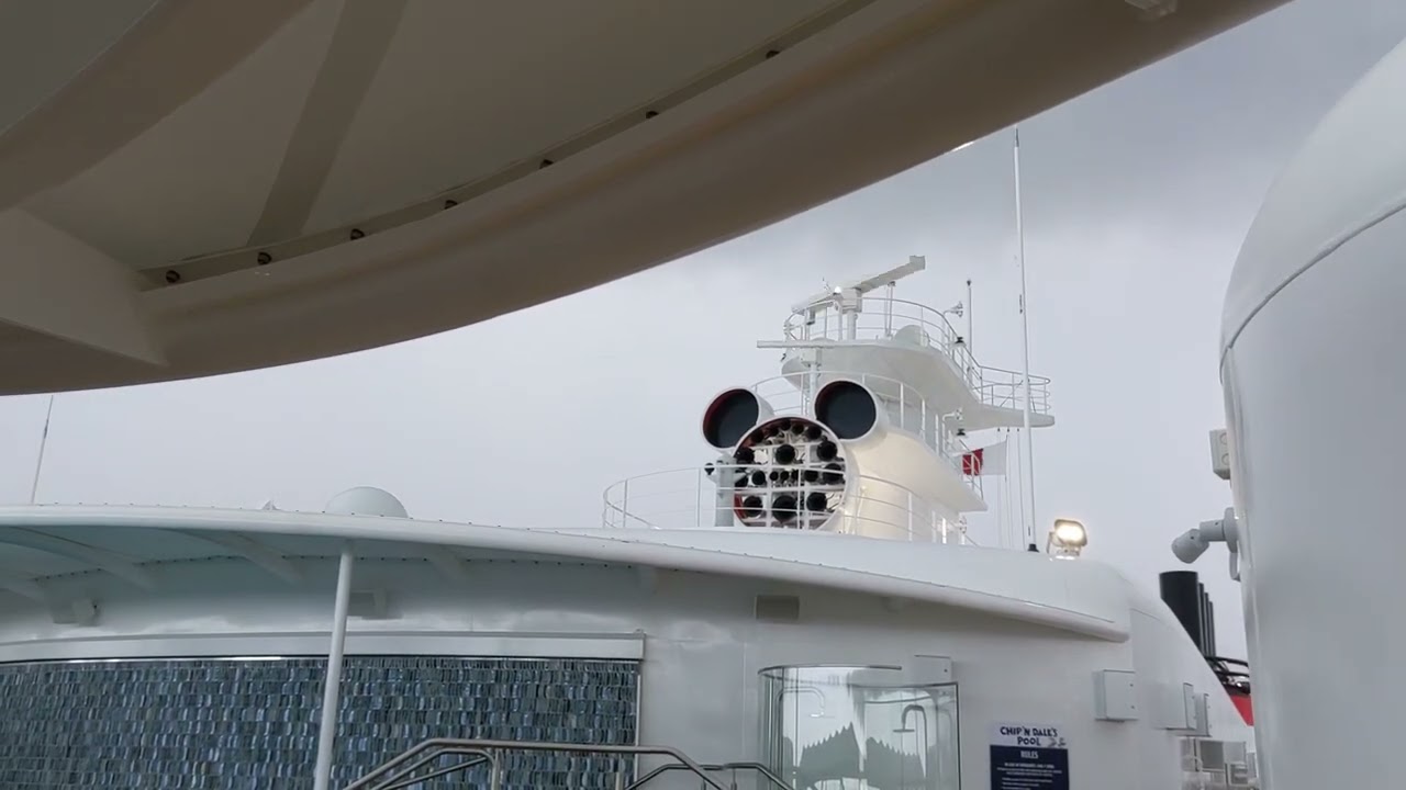 DISNEY WISH HORNS! (ON BOARD UP CLOSE)