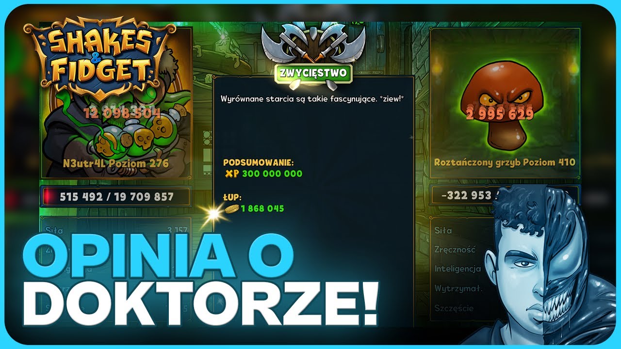 ⚔️ Docisk Lochów na Doktorze Zarazy i Moja Opinia o Nim!  🚀  | Shakes & Fidget | N3utr4L ⚔️