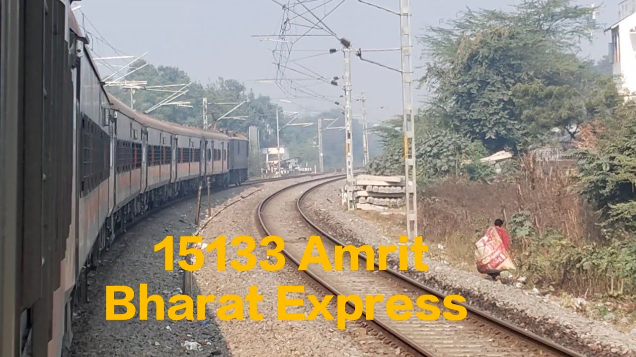15133 Amrit Bharat Express train Journey II Aerodynamic Push Pull WAP-5 #indianrailways #travel