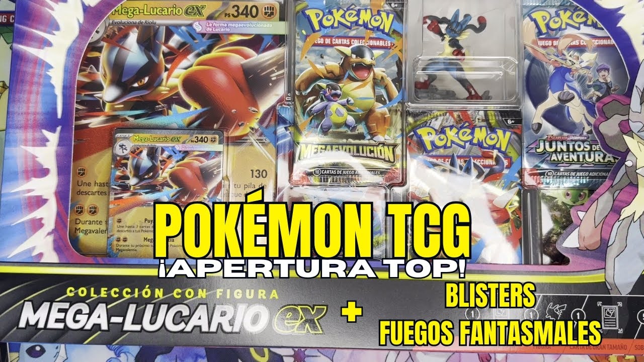 ABRO PACKS PREMIUM de POKÉMON TCG 😱 | Lucario EX BOX + Fuegos Fantasmales