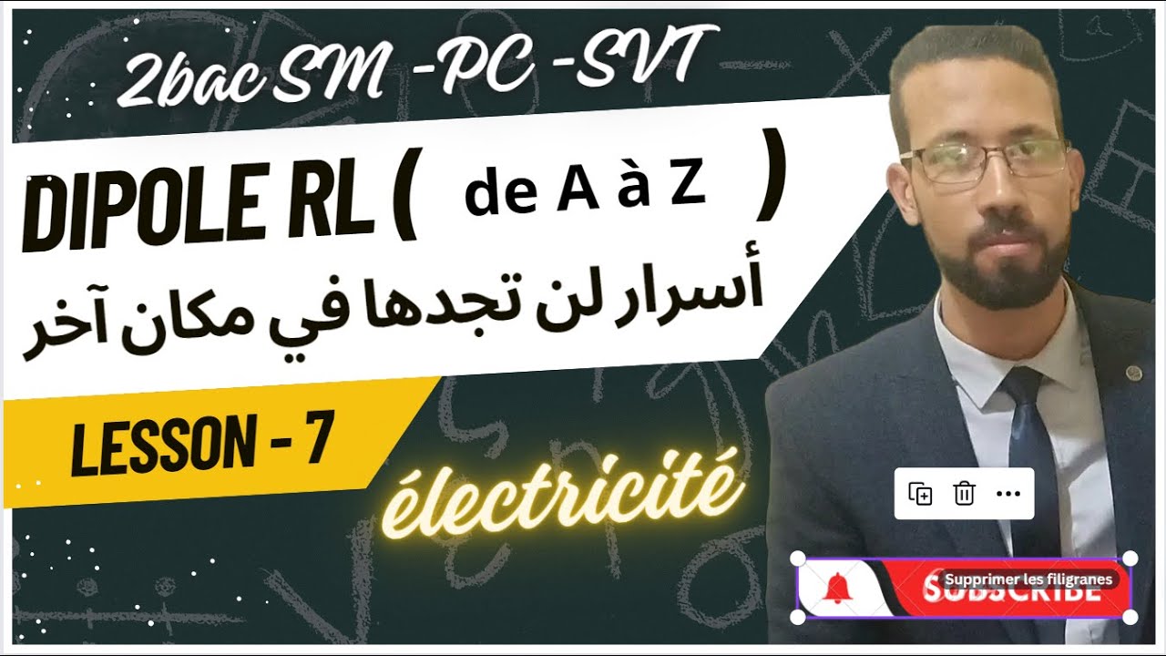 2BAC dipôle rl complet ( leçon, astuces, démonstrations ) électricité Pr.AITELAJINE