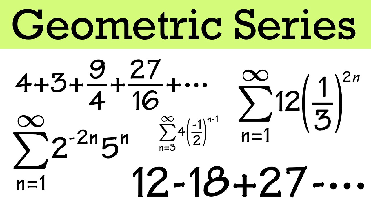 How to evaluate geometric series! (calculus 2)