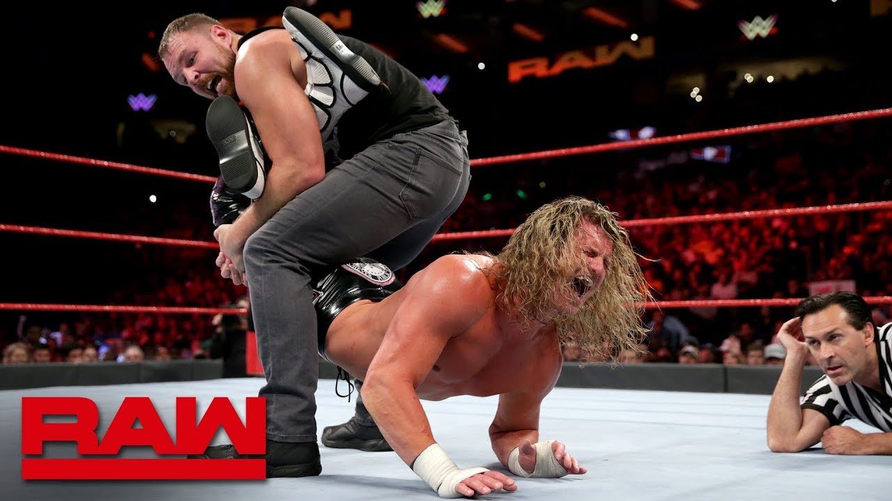 Дин Эмброуз против Дольфа Зигглера — отборочный матч на чемпионат мира WWE: Raw, 15 октября 2018 г.