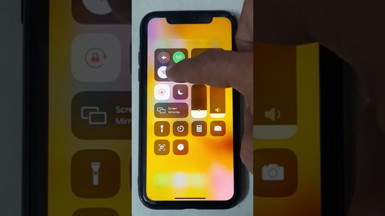 How do I turn screen rotation on and off in iPhone?