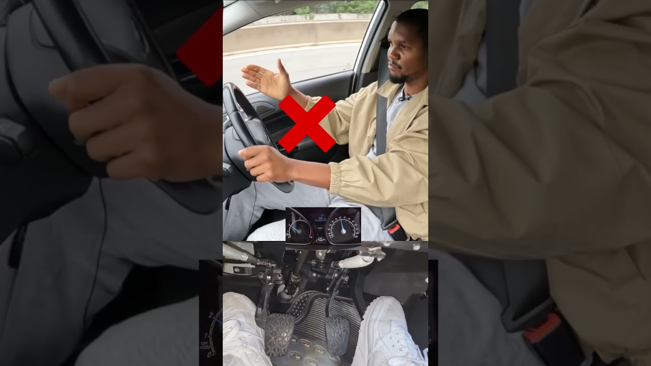 How to keep the car straight at high speeds #drivingtest