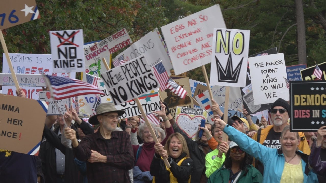 Traverse City, Michigan - Indivisible NO KINGS protest