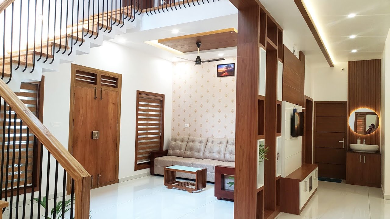 6 ലക്ഷം രൂപക്ക് kitchen ഉം staircase ഉം ഉൾപ്പെടെയുള്ള interior ചെയ്ത മനോഹരമായ വീട് /80Lakhs Hometour