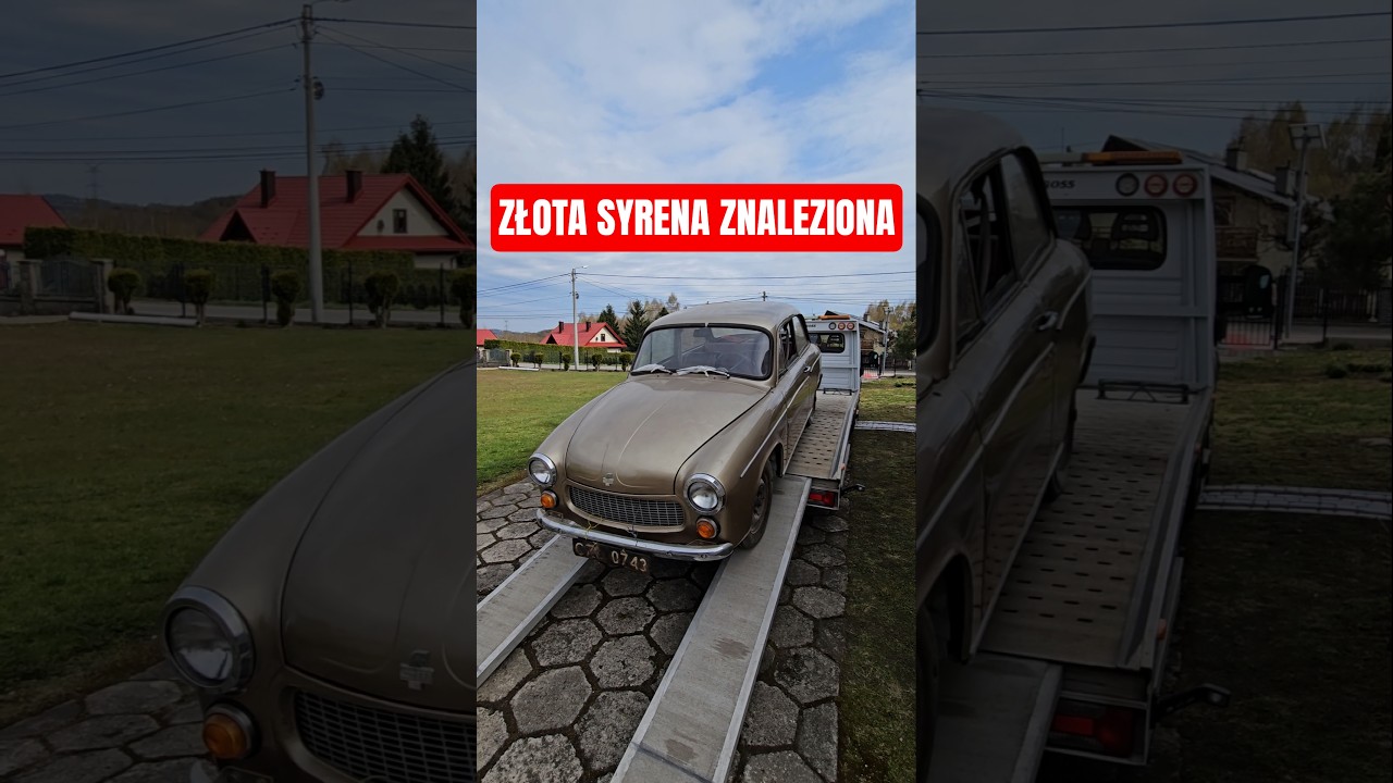 SYRENA 105L PO LATACH OPUŚCILA GARAŻ #szafran #motoryzacja #fiat126p #syrena105 #prl #samochody