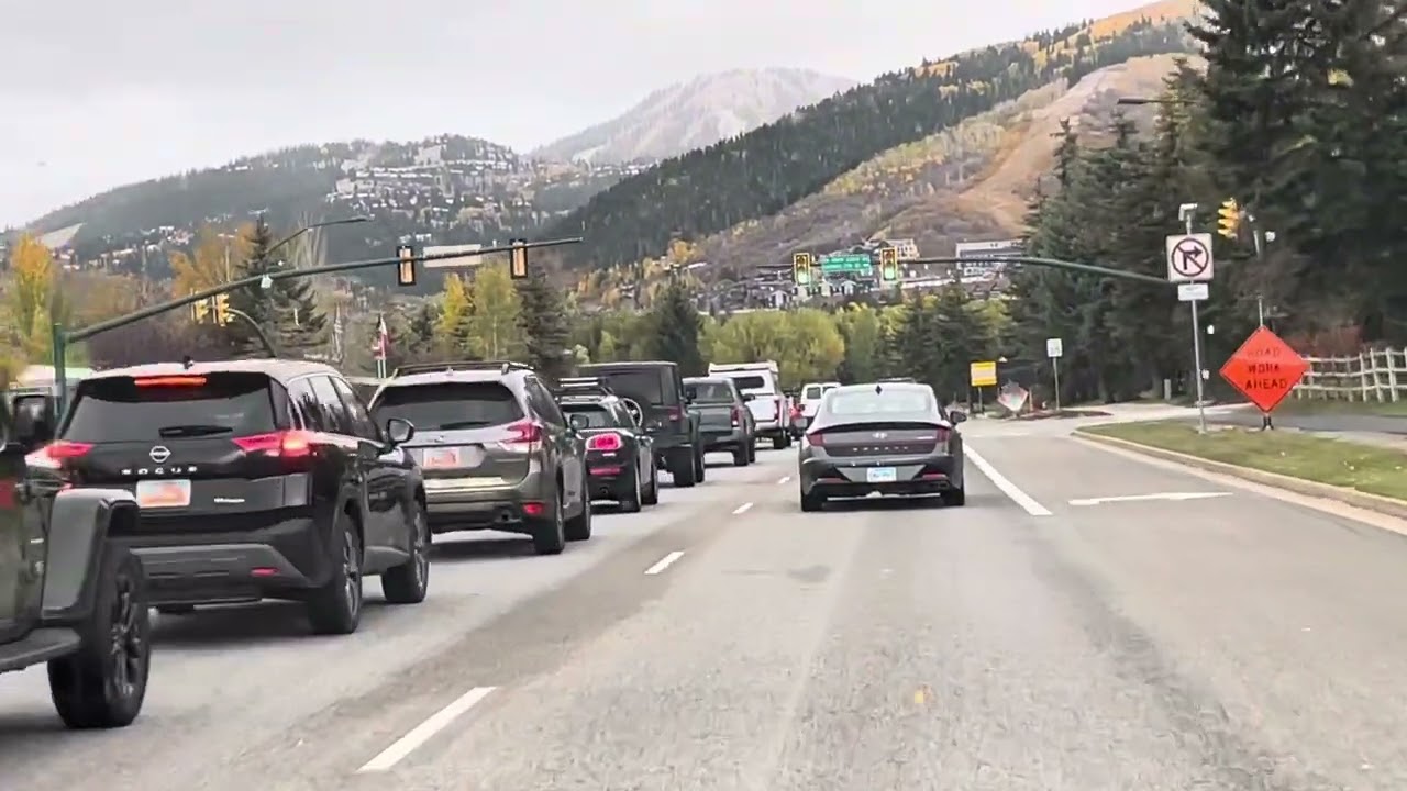 Winter Drive: Interstate 80 to Park City, Utah - Snow-Capped Mountains & Ski Resorts