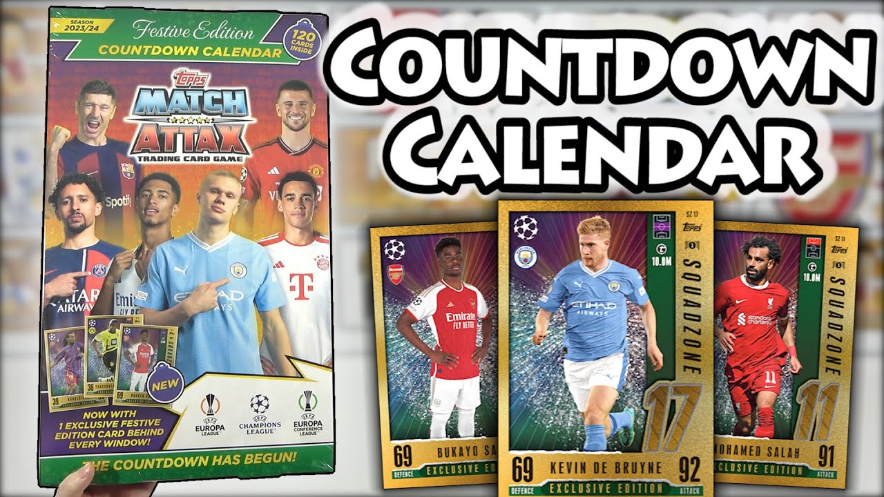*NEW* Opening A MATCH ATTAX 2023/24 COUNTDOWN CALENDAR | Exclusive Festive Cards (Festive Edition!)