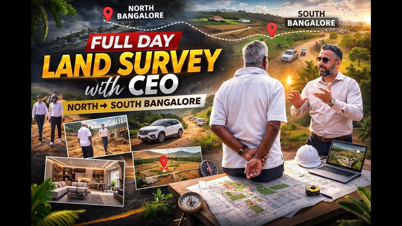 This Is How We Survey Land Like Pros🚧| North to South Bangalore | Liam Constructions | EPISODE -01