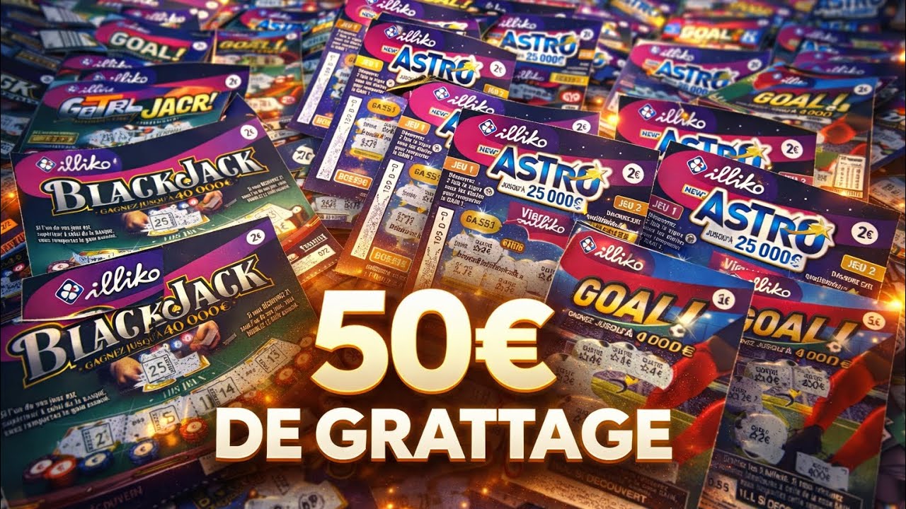 GROSSE SESSION ! Je GRATTE 50€ de Ticket TOUT LES JOURS 🎟️