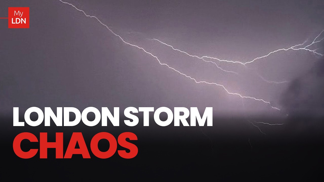London wakes up to violent THUNDERSTORM as lightning and flooding hit capital
