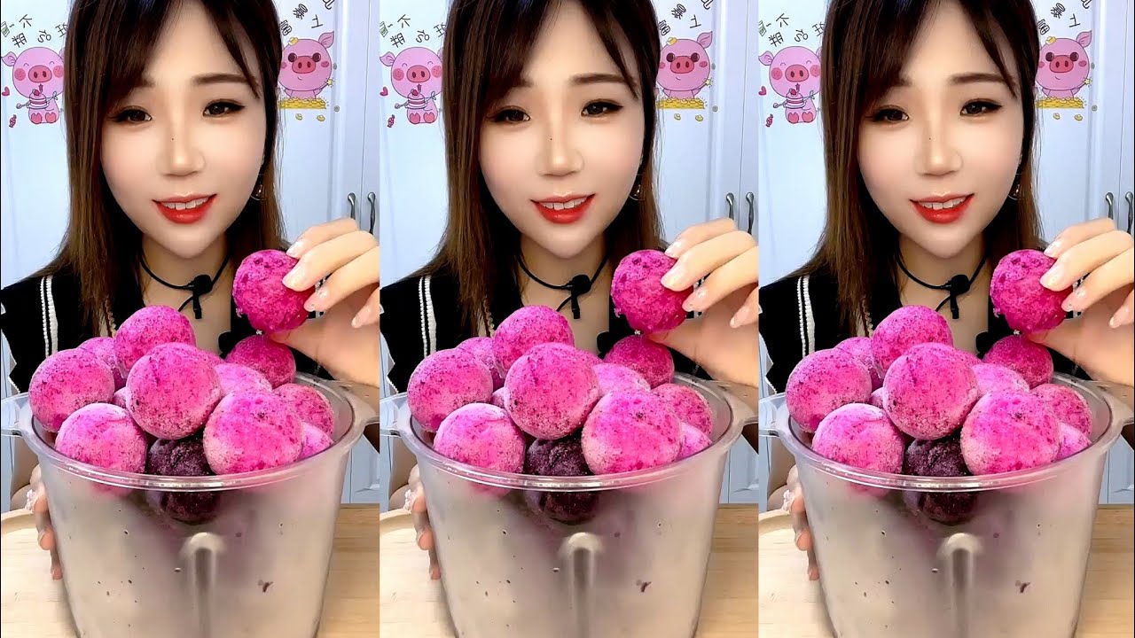 ASMR SHAVED ICE EATING / ICE EATING. YY
