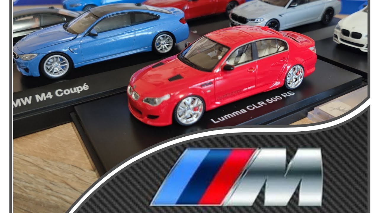 My collection of car models of BMW M-series 1:43 and 1:64.