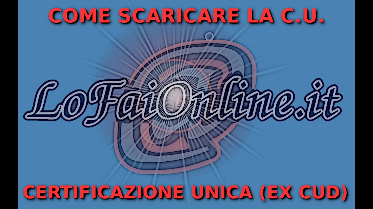 Come Scaricare la Certificazione Unica (ex Cud) dal sito Inps