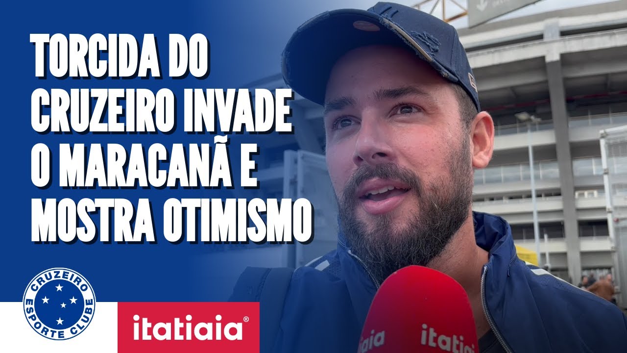 TORCIDA DO CRUZEIRO INVADE MARACANÃ E MOSTRA OTIMISMO PARA JOGO CONTRA O VASCO