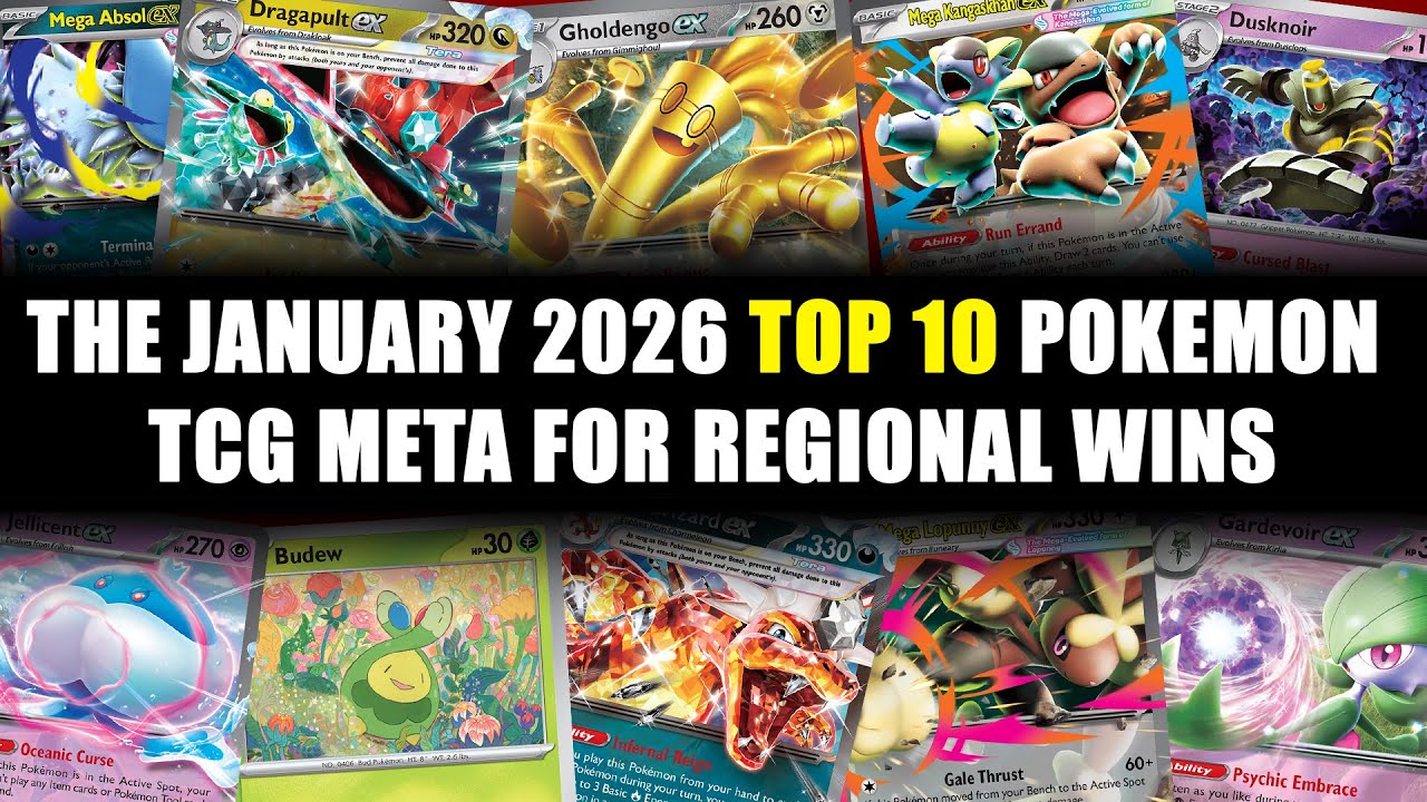ТОП-10 колод января 2026 года в Pokémon TCG: выиграйте свой следующий региональный турнир!