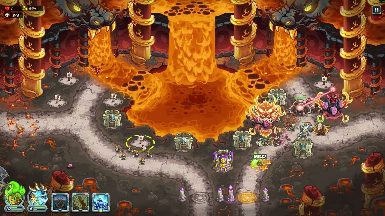 Kingdom Rush 5: Alliance Fire Dragon Cave [Single Hero] [Heroic] [Impossible] 同盟 單英雄 英雄挑戰 火龍洞穴  不可思議