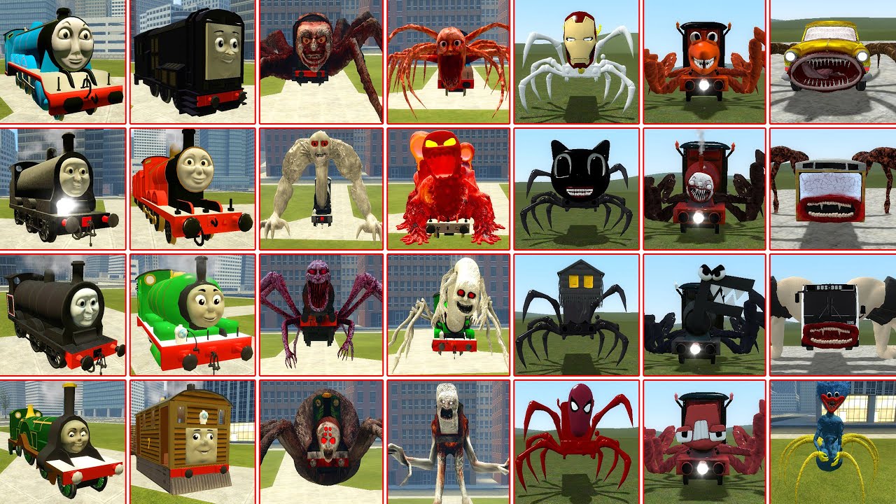 ALL MONSTER BATTLE:DIESEL TRAIN,DONALD TRAIN,DOUGLAS TRAIN,PERCY TRAIN,TOBY TRAIN,JAMES TRAIN,GORDON
