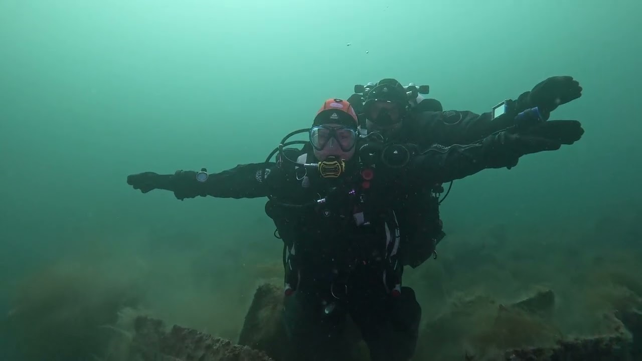 Wreck diving in Narvik: WW2 M/S Neuenfels, a German ore cargo ship - biggest wreck in Narvik harbour
