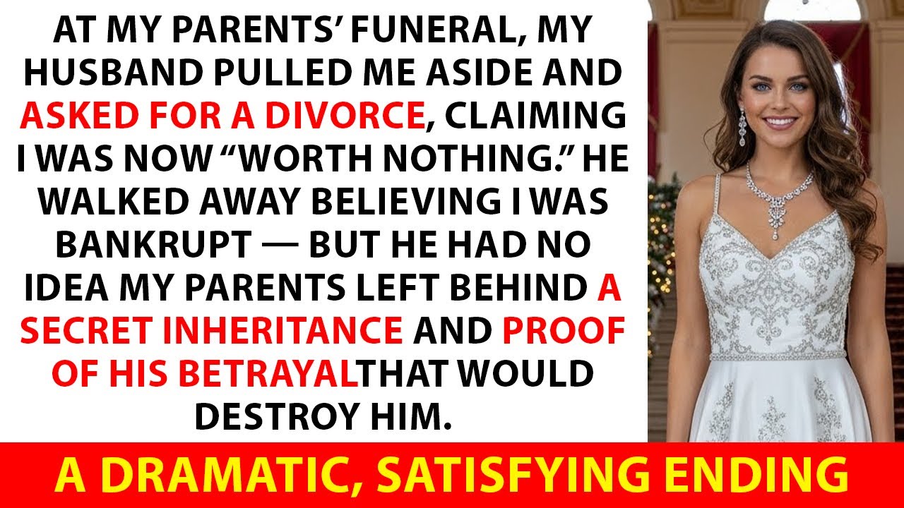 My Husband Asked for a Divorce at My Parents’ Funeral — He Didn’t Know Their Secret.