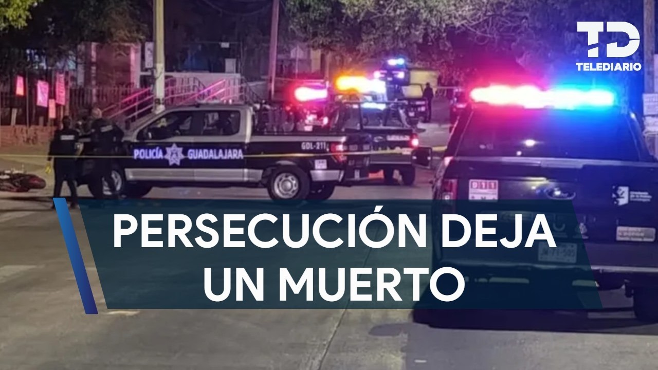 Pelea en una fiesta termina en persecución y balacera en Guadalajara; hay una persona sin vida