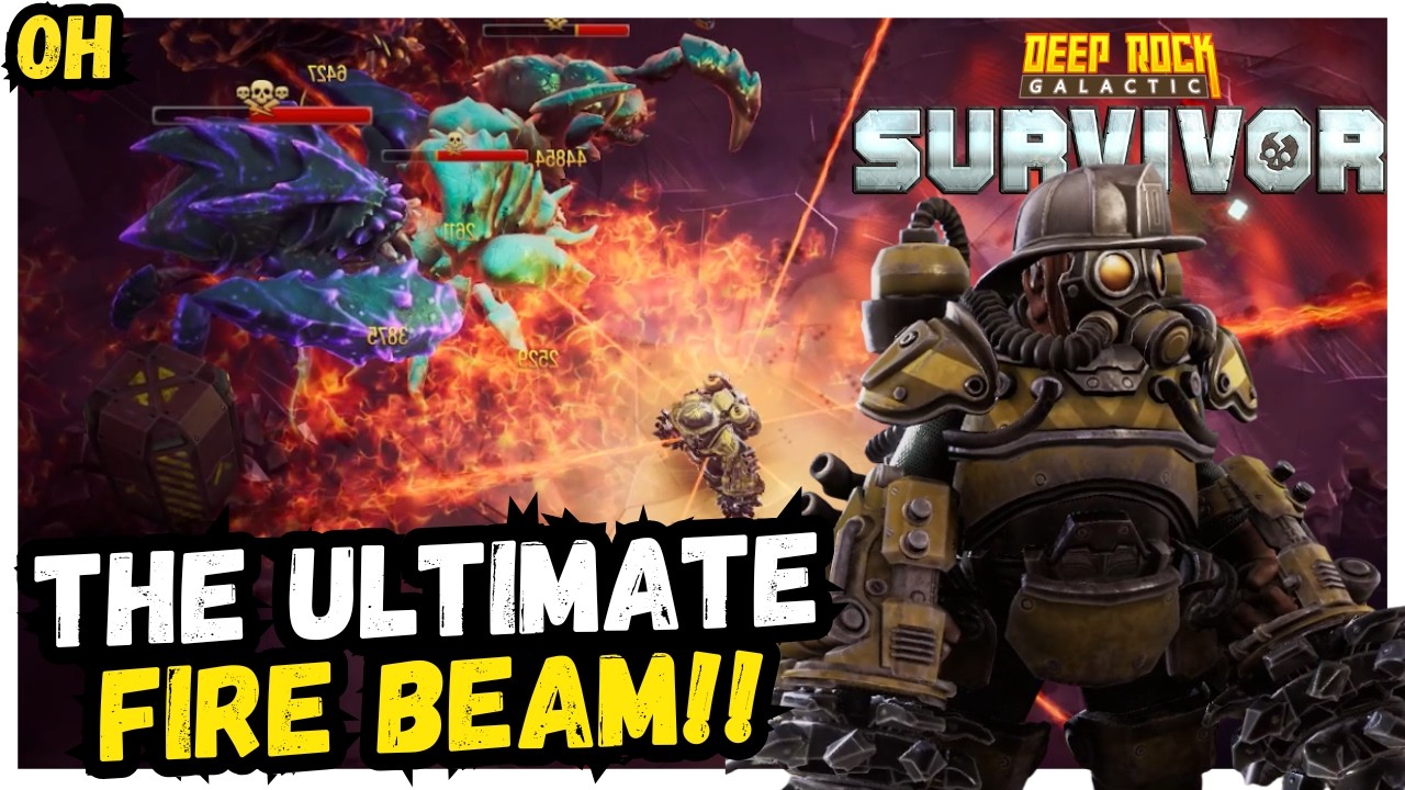 The ULTIMATE Fire Beam! Deep Rock Galactic Survivor!