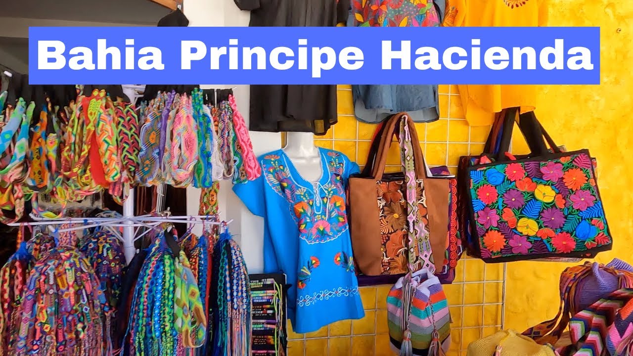 Shopping At The Hacienda - Bahia Principe Riviera Maya Mexico All Inclusive