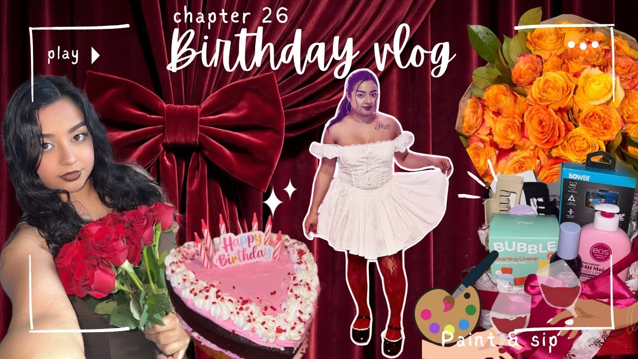 🎨🥂 Paint & Sip Valentine Birthday Vlog | Cute, Cozy & Creative Night