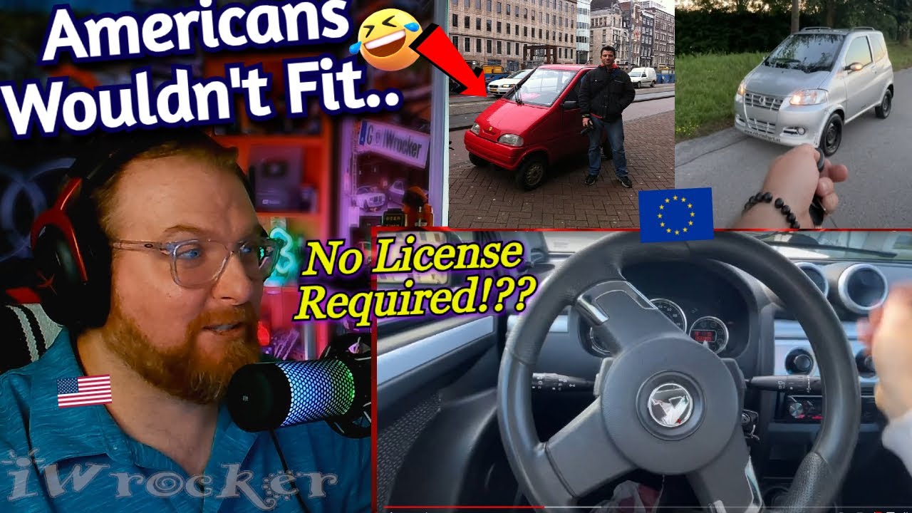 American Reacts to A European Moped Car - Walkaround - POV Drive