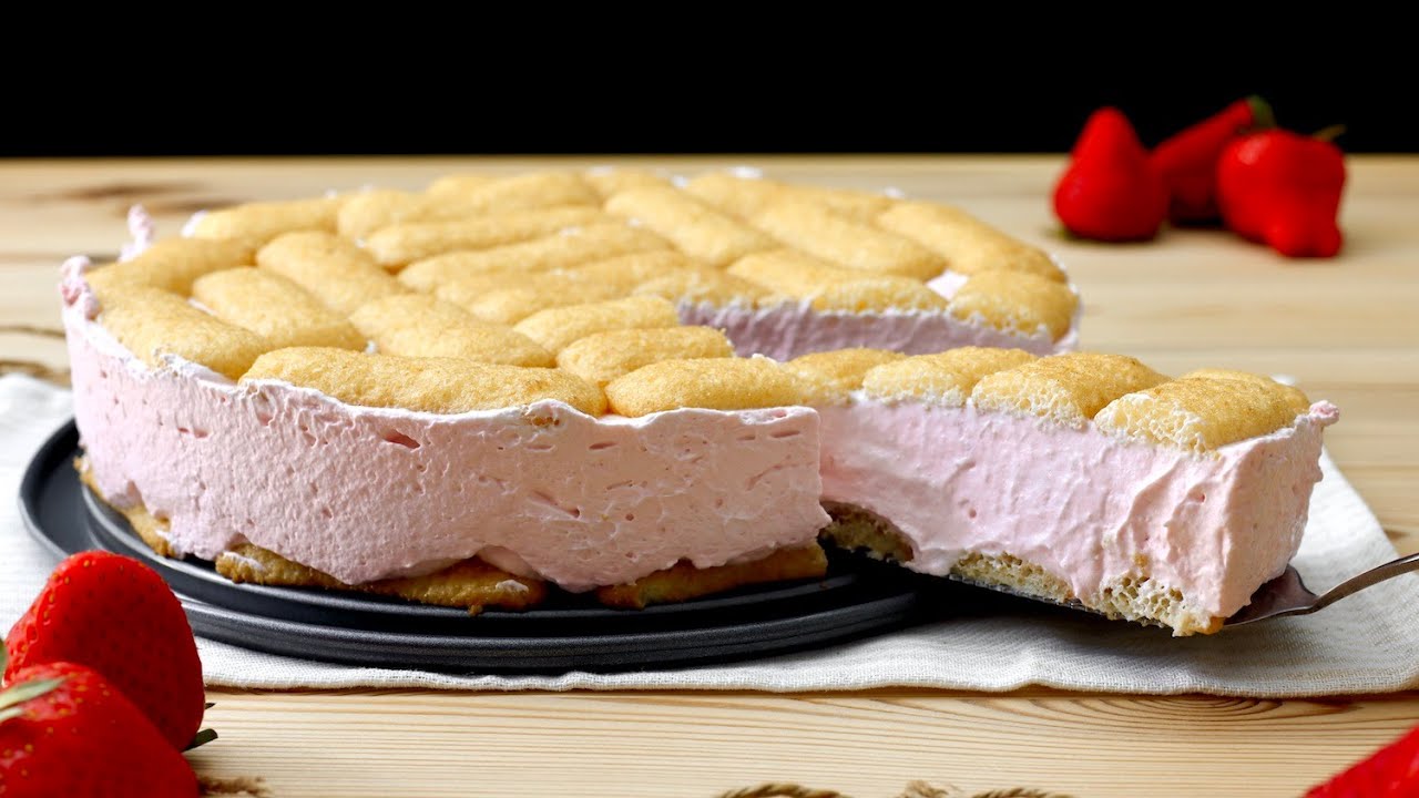 Torta Fredda Fragole e Pavesini