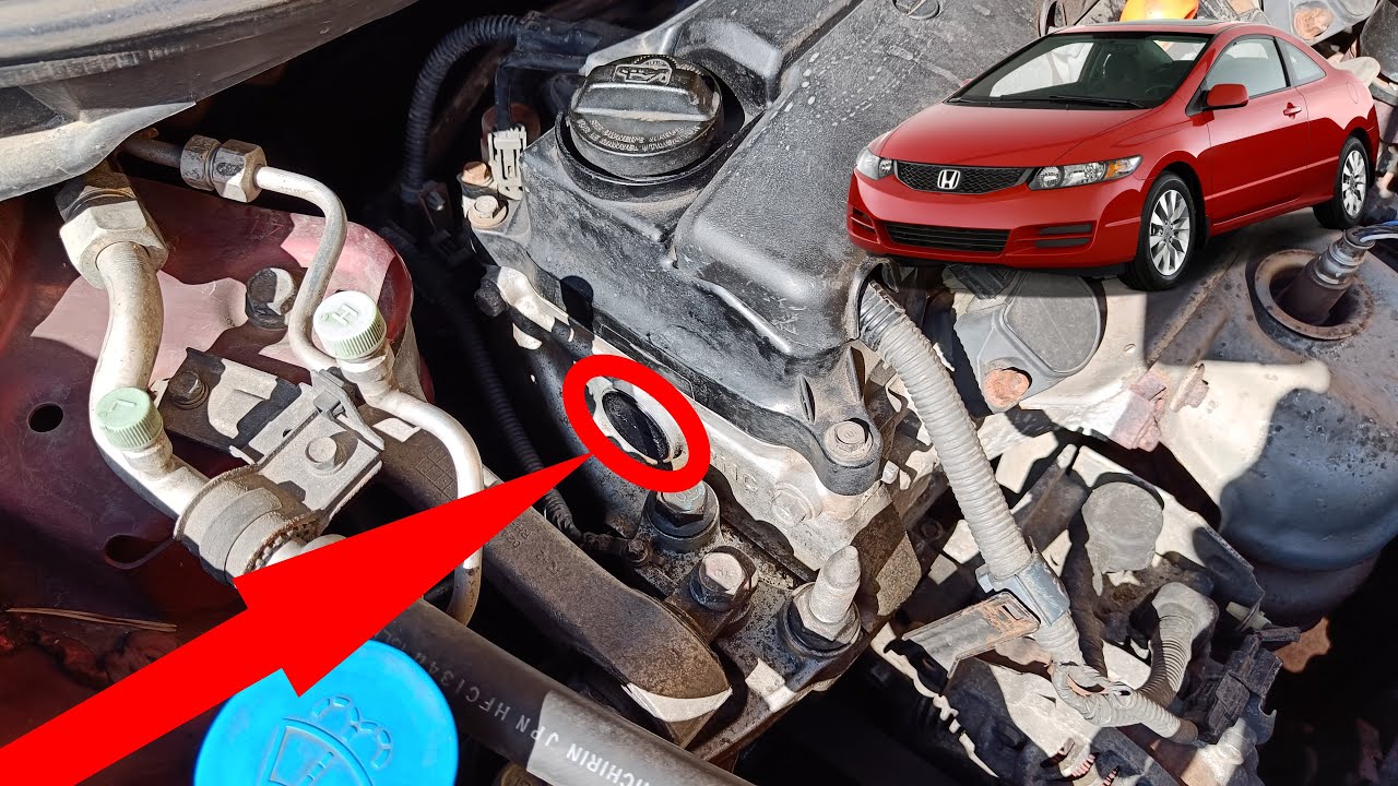 Honda Civic R18 1.8 | Устранение утечки масла | Замена заглушек головки блока цилиндров (8-е поко...
