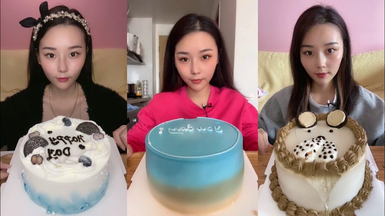 do you like cake? 생크림 케이크를 먹어