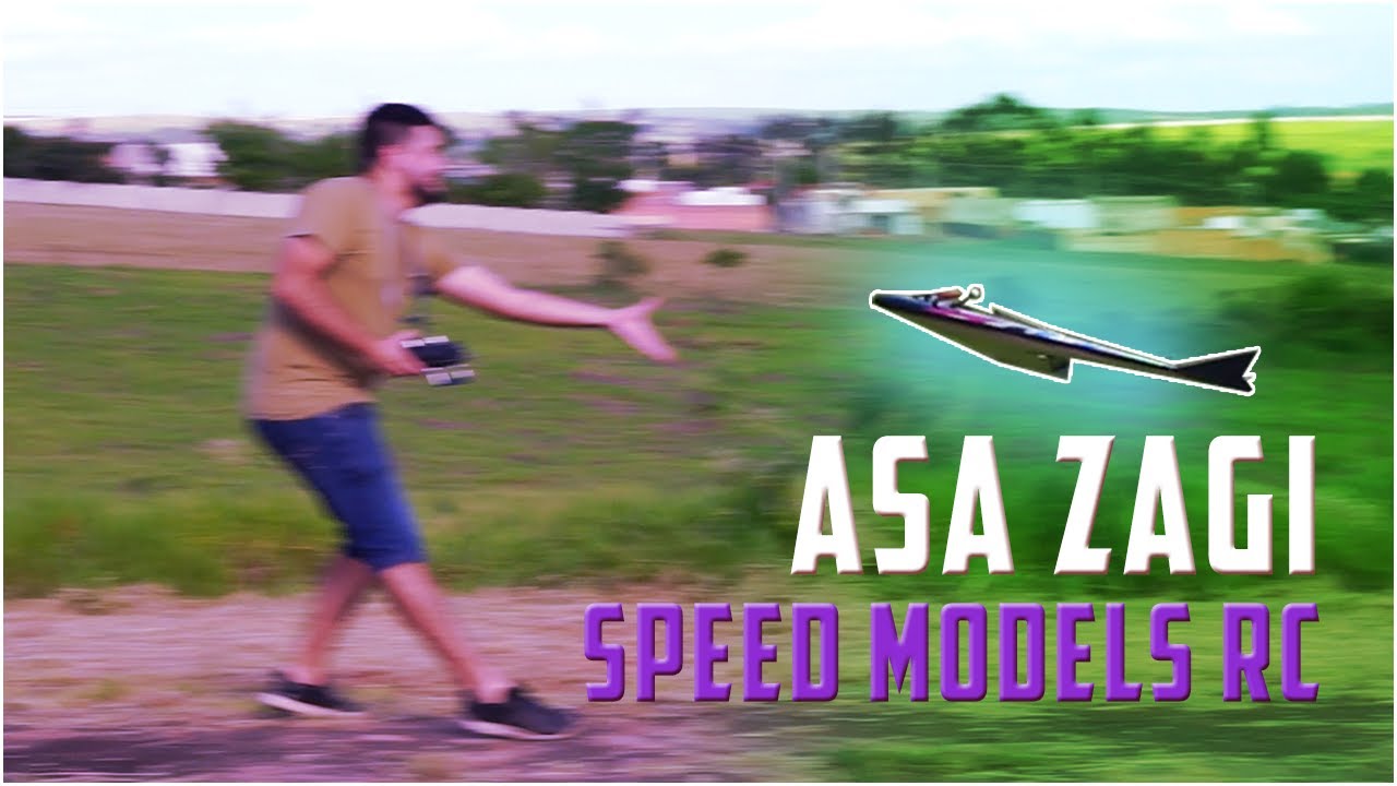 A melhor ASA ZAGI que já voei, Aeromodelo ASA VOADORA - CTQV