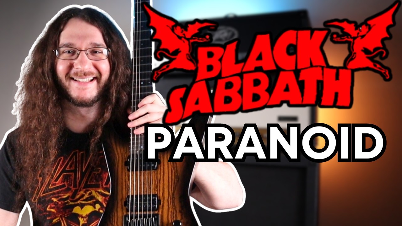 Black Sabbath - Paranoid (Guitar Lesson with Tabs)