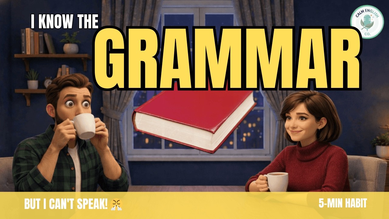 Stop Studying Grammar! ☕ | This 5-Minute Habit Builds Real English Fluency