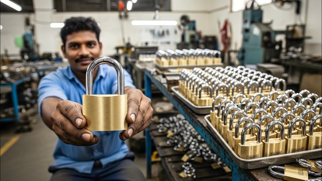 Incredible Process of Manufacturing Safety Padlocks | Stainless Steel Padlocks Manufacture 