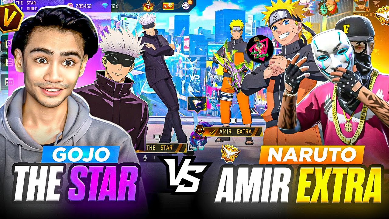 THE STAR GOJO VS AMIR EXTRA NARUTO || 2 VS 2 || THE STAR 
