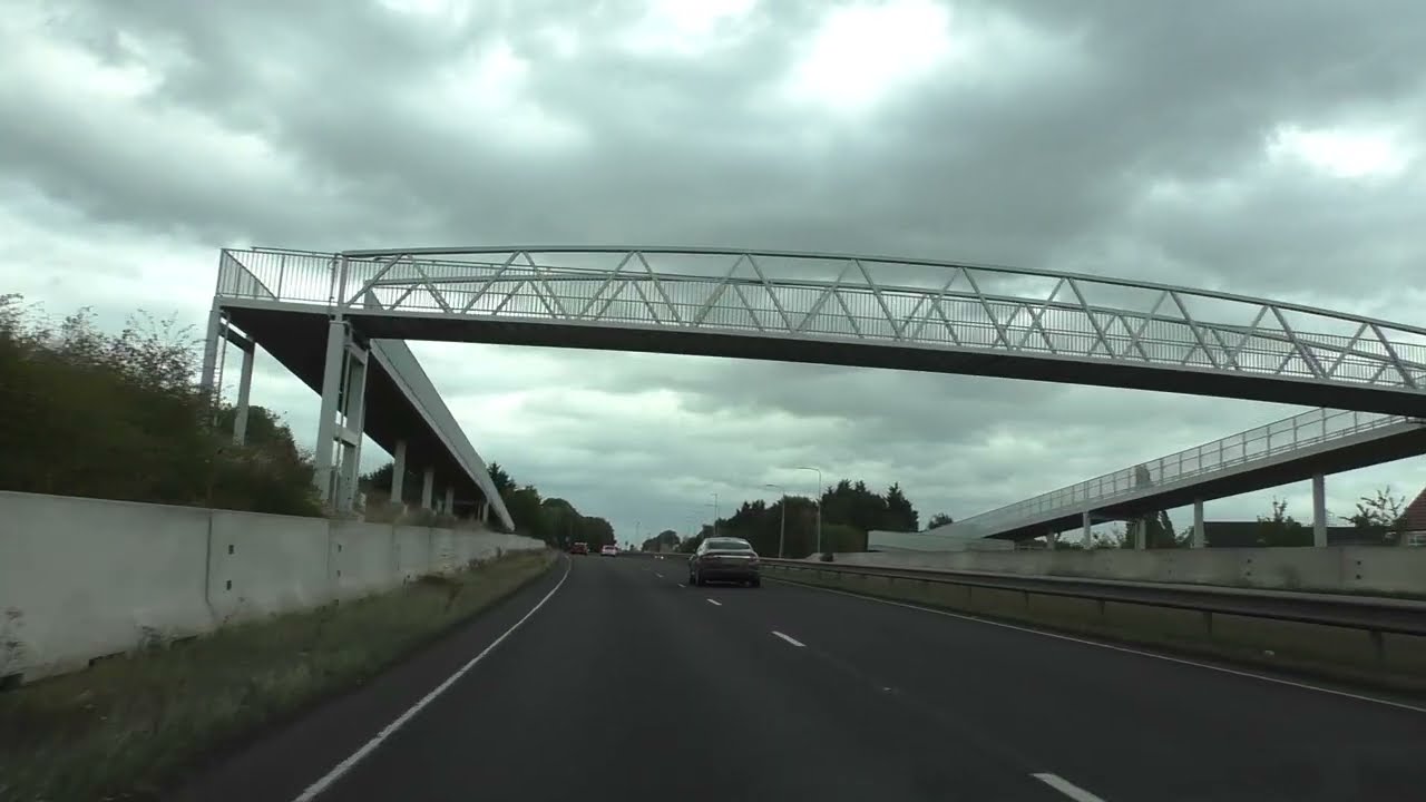 Driving On The A4440 Worcester Southern Bypass, Worcestershire, England 7th September 2025