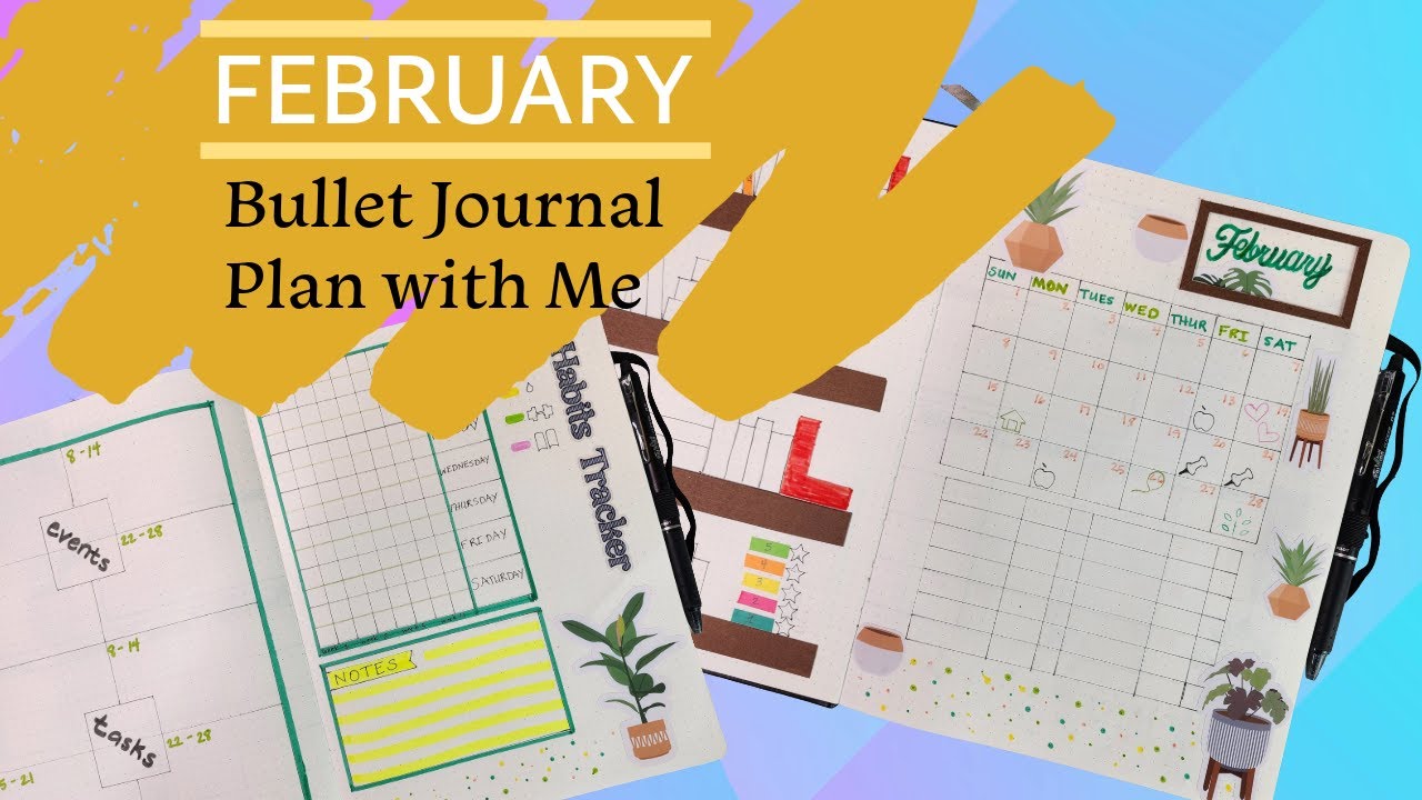 Plan With Me: February Bullet Journal Setup | Functional Monthly Planning