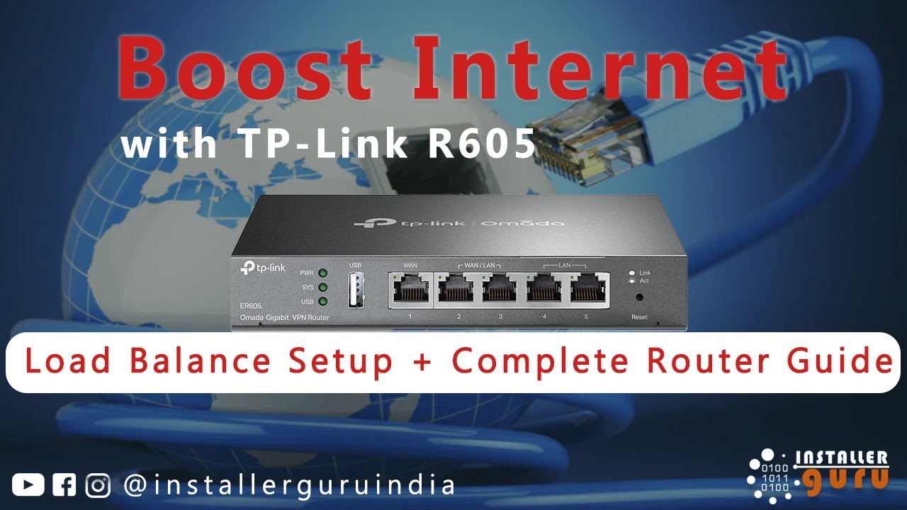 TP-Link R605 Load Balance Router Setup | Multiple WAN Internet Speed Boost & Full Guide #tplink