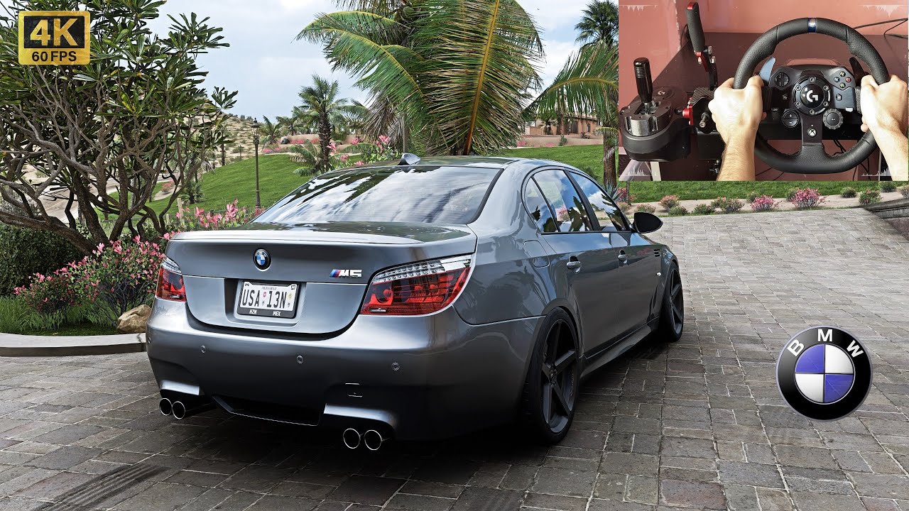 BMW M5 E60 V10 AMAZING SOUND Forza Horizon 5 | Logitech G923 Steering Wheel Gameplay
