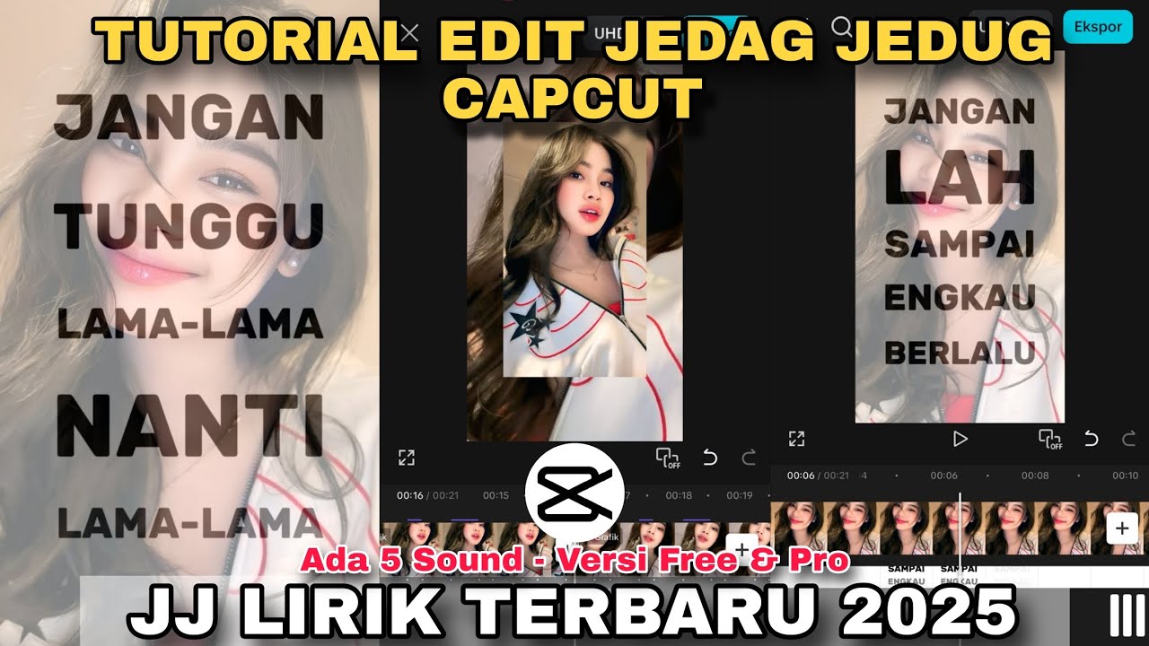 Tutorial Edit Jedag Jedug Capcut JJ LIRIK TERBARU 2025 