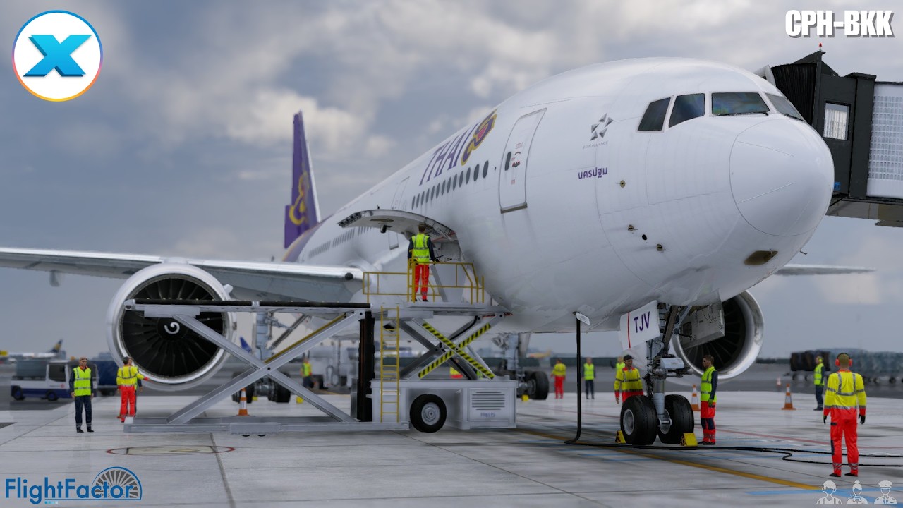 X-plane 12 | FlightFactor 777V2 | Copenhagen-Bangkok