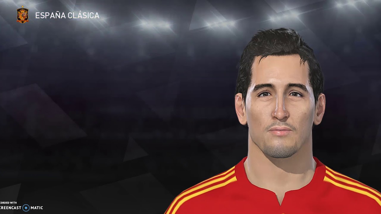 PEs 2018 How to create Vicente Rodríguez (face + stats) Valencia España Classic